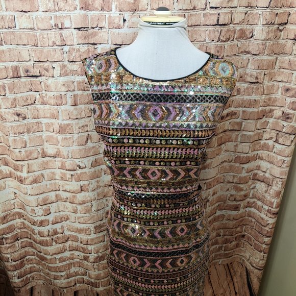 Forever 21 Exclusive Sequin Covered Dress Size Med - Picture 4 of 11